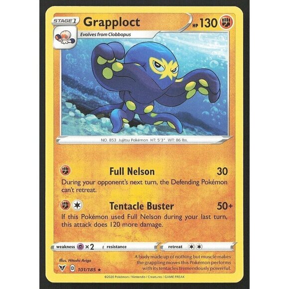 Grapploct 101/185  SWSH04: Vivid Voltage Regular Rare MP - Picture 1 of 3